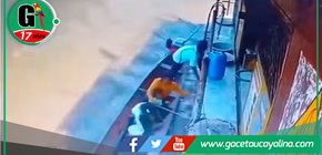 Familia salva de ahogarse en el río Nieva.