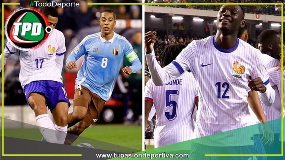 Francia venció 2-1 a Bélgica en Bruselas por la Nations League