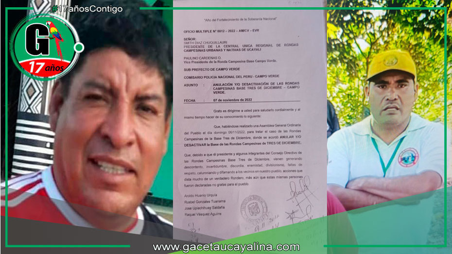 Destituyen a ronderos por violencia y abusos
