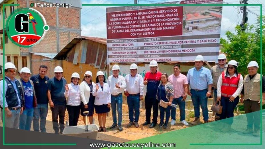 Gobierno Regional inicia obra de drenaje pluvial en el hospital de Lamas