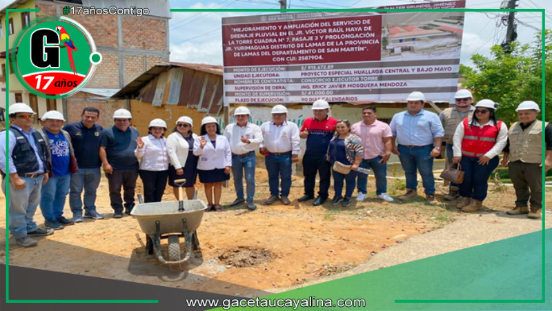 Inician obra de drenaje pluvial vital para Hospital de Lamas