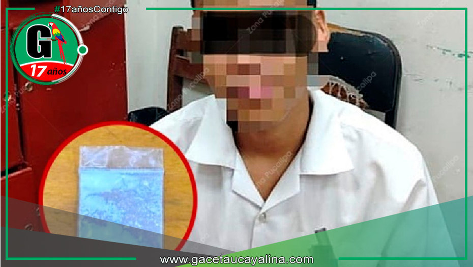 Estudiante con droga es sorprendido en la I.E. Agropecuario