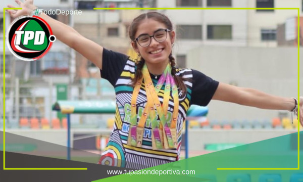 Cayetana Chirinos es tricampeona nacional de atletismo U18