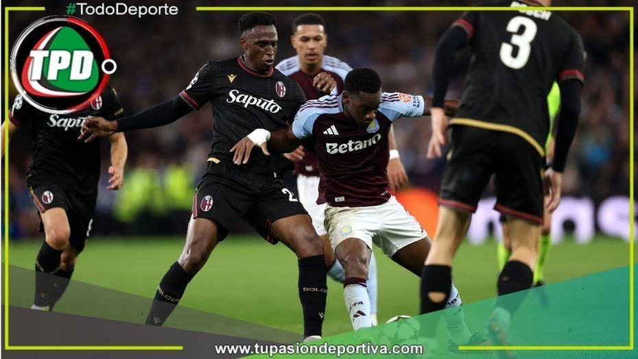 Aston Villa ganó 2-0 a Bologna en la Champions League