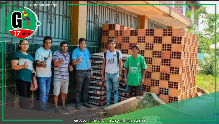Alcalde de Curimaná entrega materiales para mejorar infraestructura educativa en sector Manuel Gambini Rupay.