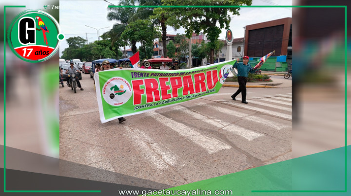 Marcha nacional por la vida y contra la inseguridad en Pucallpa.