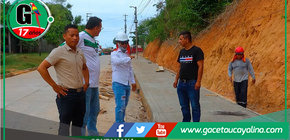 Construyen 1000 metros de vereda para peatones en Contamana