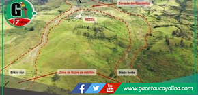 Ingemmet advierte riesgo de inundaciones por deslizamientos en río Imasa