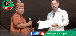 CC.NN. de Uchunya y Shambo porvenir distinguen a Ocho Sur