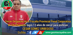 Profesor es sentenciado a 13 años  por tocamientos indebidos en Amazonas