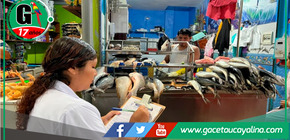 Verifican calidad de productos hidrobiológicos en mercados de Rioja