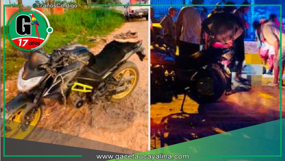 Motociclista en estado crítico tras accidente en la madrugada