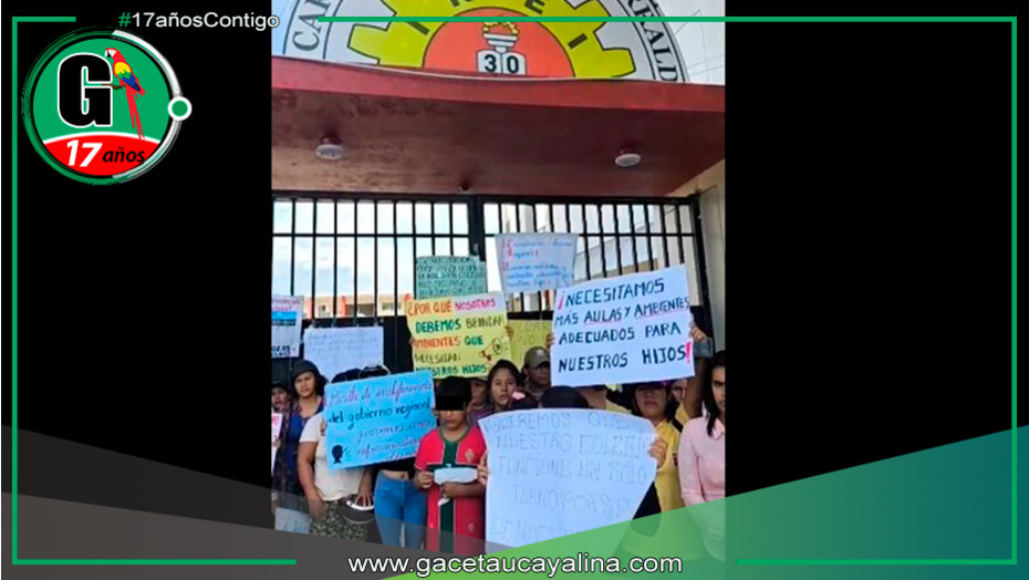 Apafa protesta por construcción del COAR fuera del colegio Fitzcarrald