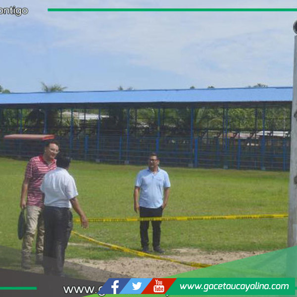 Obra del sistema eléctrico del estadio de Contamana al 40%