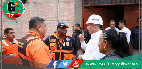 INDECI despliega operativo integral tras huaico en quebrada Llicua