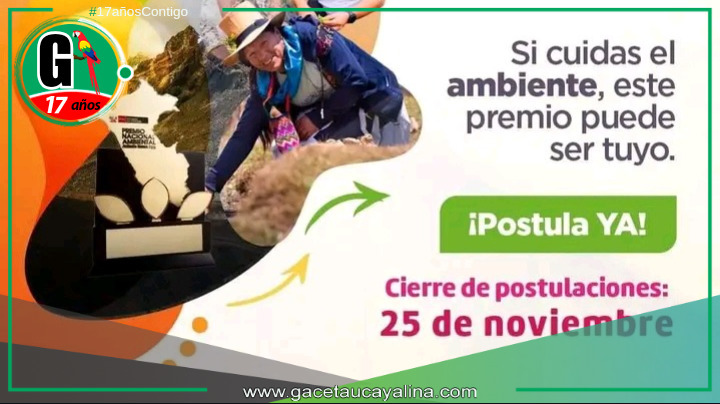 Únete al cambio ambiental con el Premio Antonio Brack Egg.