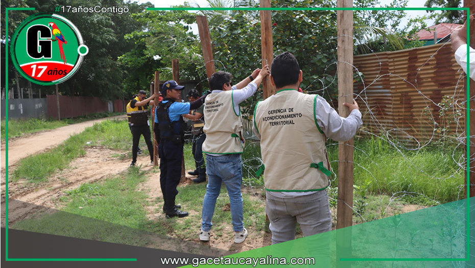 Municipalidad de Yarinacocha recupera espacio público cerca de Laguna Barboncocha