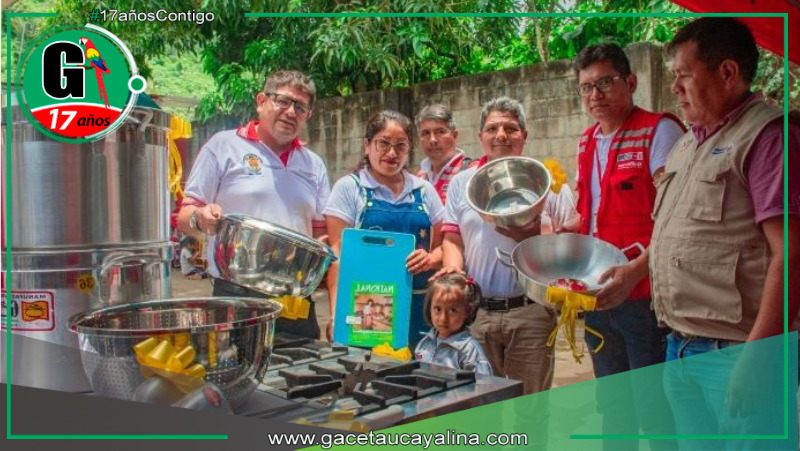 Kimbiri equipa cocina escolar para beneficiar a 69 niños del VRAEM