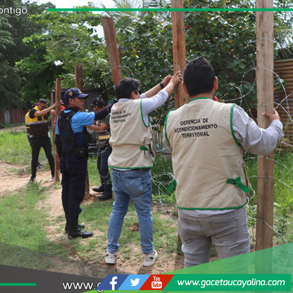 Municipalidad de Yarinacocha recupera espacio público cerca de Laguna Barboncocha