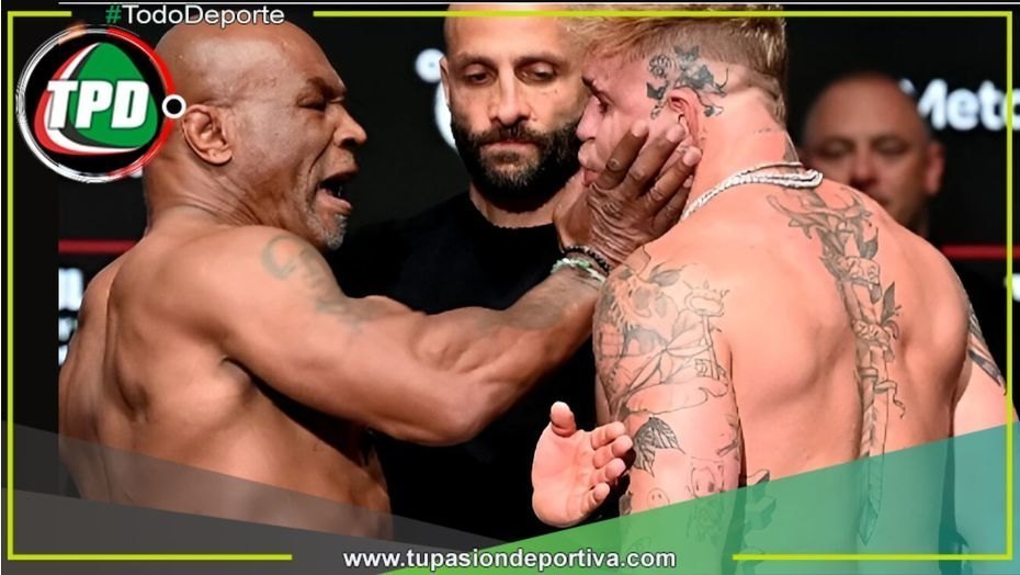Mike Tyson golpeó a Jake Paul en el pesaje de la pelea