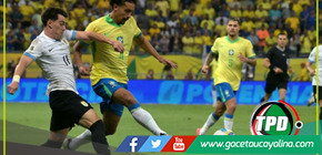 Brasil no pudo de local y empato 1-1 con Uruguay 