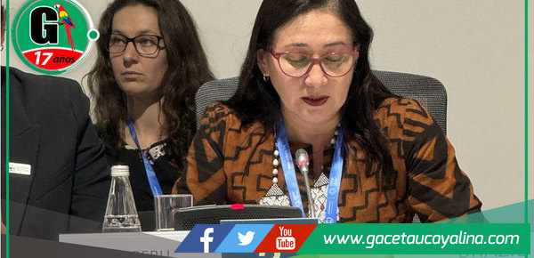 Alcaldesa Castagne expuso sobre impactos del cambio climático representando a ciudades Amazónicas