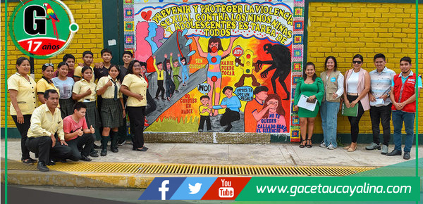 Murales escolares contra violencia en Atalaya
