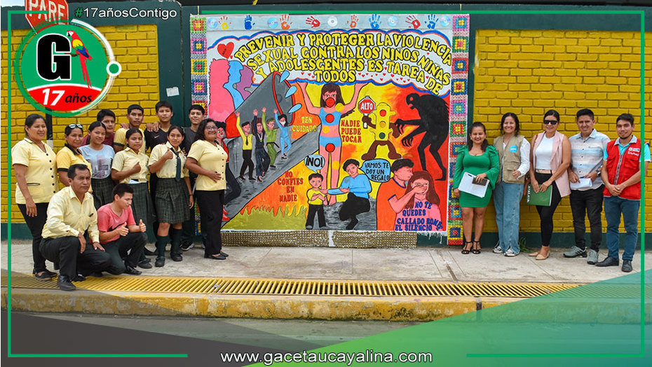 Murales escolares contra violencia en Atalaya