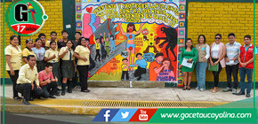 Murales escolares contra violencia en Atalaya