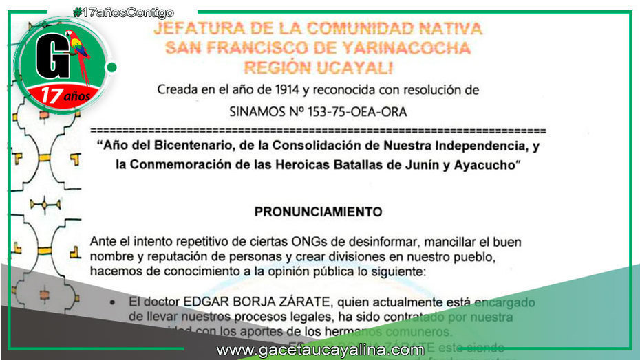 C.N. San Francisco rechaza noticias falsas difundidas por ONGs