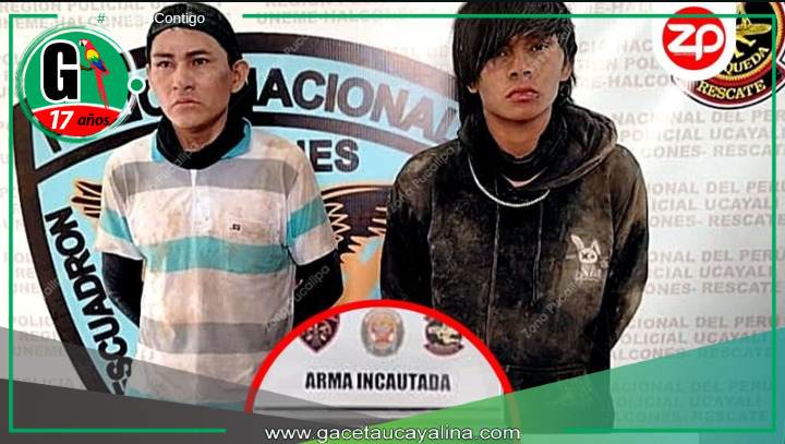 Detenidos dos sujetos por asalto a mano armada.