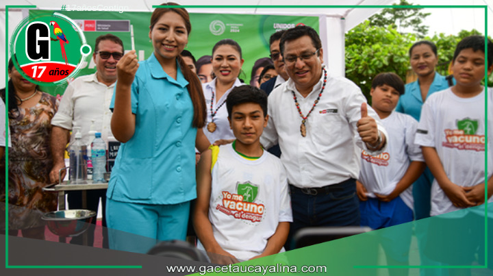 Lanzamiento de la vacunación contra el dengue en Ucayali.