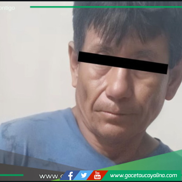 Juez ordena prisión preventiva para Tirson Sangama Ríos.