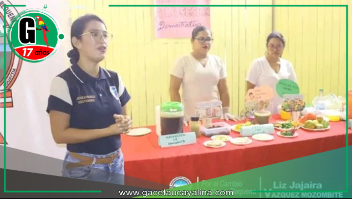 Municipalidad de Nueva Requena impulsa sesión demostrativa de alimentos contra la anemia.