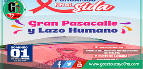 Pasacalle y lazo humano contra el VIH