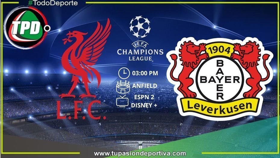 Liverpool recibe a Bayer Leverkusen por la Champions League