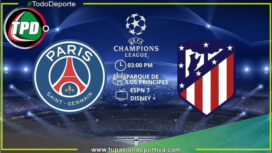 PSG y Atlético Madrid en el Parque de los Príncipes por la UCL