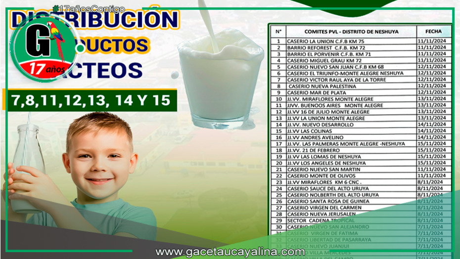 Municipalidad de Neshuya inicia distribución de productos lácteos