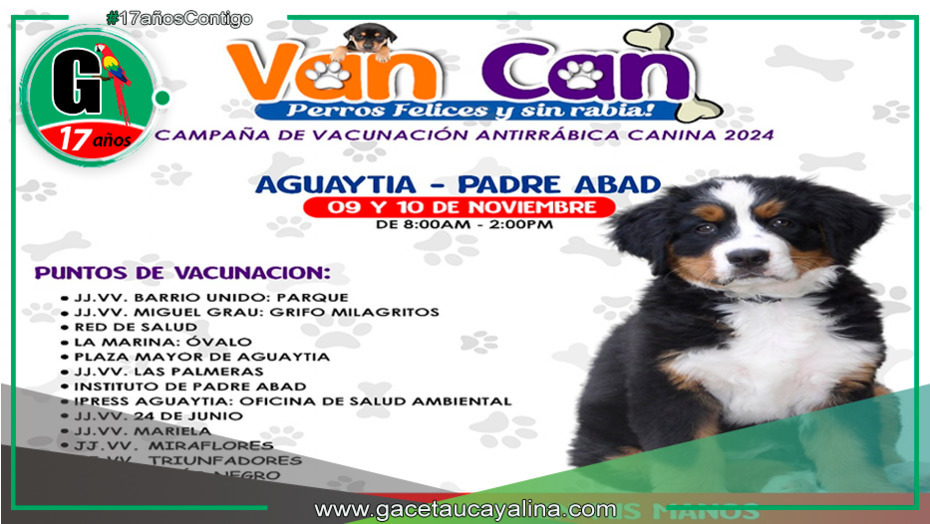 Campaña "VAN CAN 2024" en Padre Abad