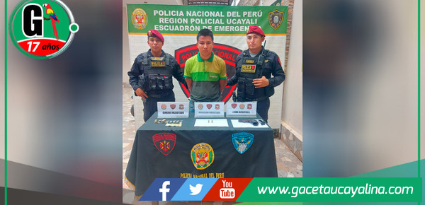 Detienen a Cristian Franz Romayna Pinchi tras violento asalto en Ucayali.