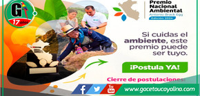 Premio Nacional Ambiental abre postulaciones 2024