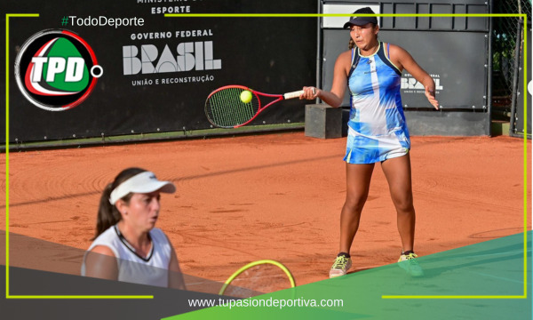 La tenista peruana Romina Ccuno se coronó campeona de dobles en Brasil
