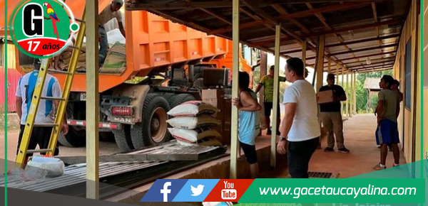 Distrito de Nueva Requena Recibe Ayuda Humanitaria para Damnificados por Incendios Forestales.