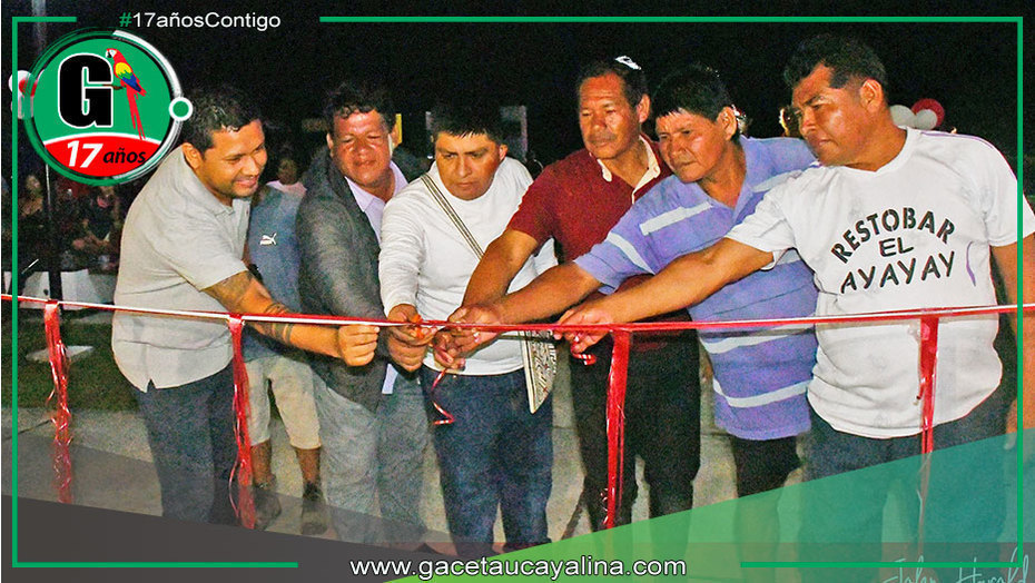 Alcalde inaugura parque ecológico en Bufeo Pozo, Sepahua