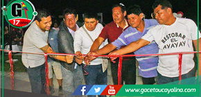 Alcalde inaugura parque ecológico en Bufeo Pozo, Sepahua