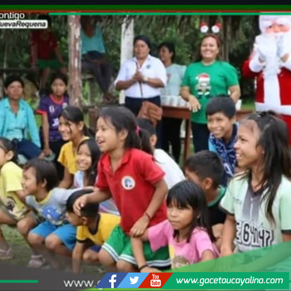 Chocolatadas navideñas llegan a los caseríos Barranca y San Pablo de Juantia.