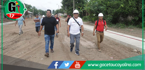 Provincia de Ucayali avanza con nuevas veredas peatonales