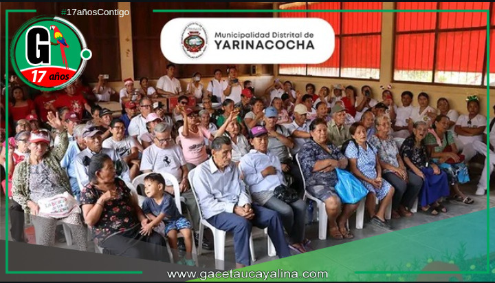 Municipalidad de Yarinacocha celebra Navidad con usuarios del Programa Pensión 65.