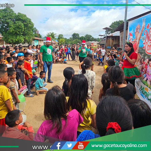 Chocolatada municipal llena de alegría a Tupac Amaru