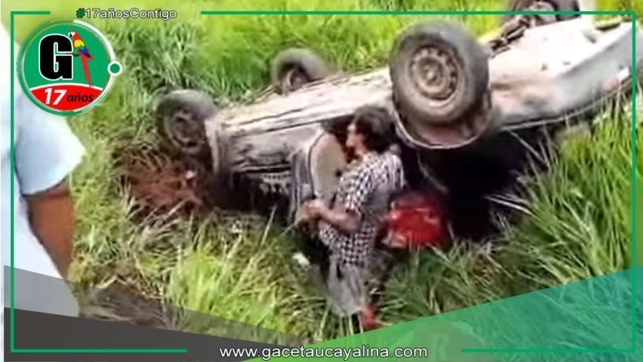 Despiste de camioneta deja un herido en Irazola